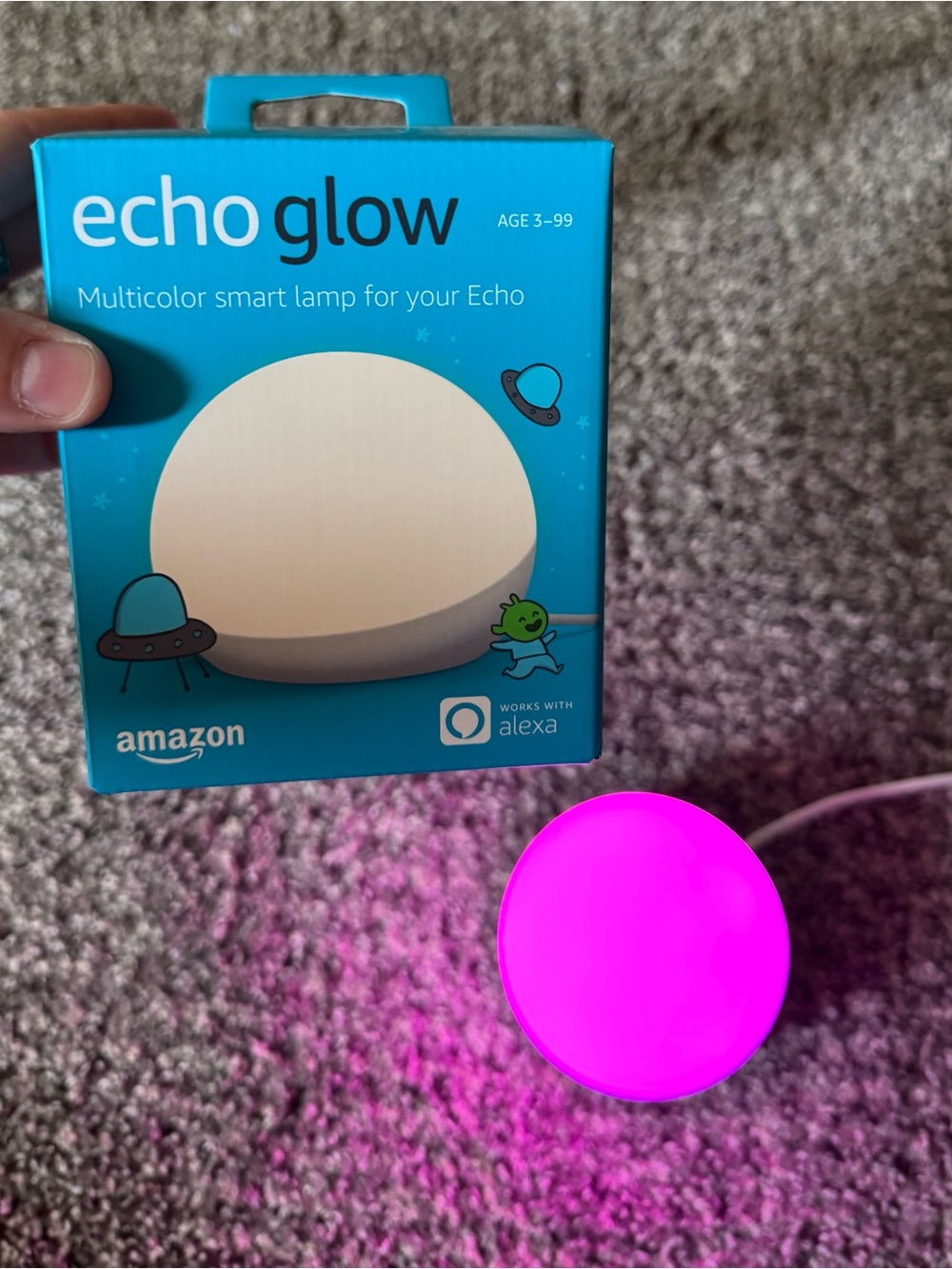 Amazon Echo Glow Smart Multicolor Lamp